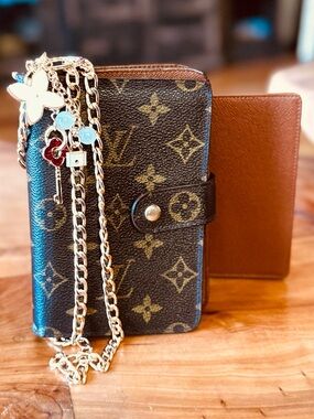 Louis Vuitton Monogram Canvas
Porte
Papier Wallet passport holder